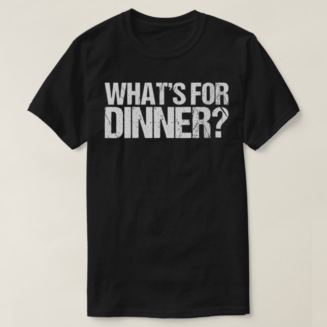 Womens What's For Dinner VNeck  T-Shirt (Design Front)