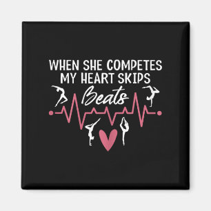 Womens When She Competes My Heart Skips Beats Prou Magnet