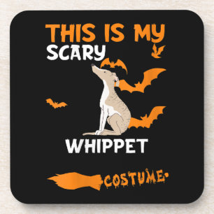 Womens Whippet Costume Halloween Lazy Scary Dog Coaster
