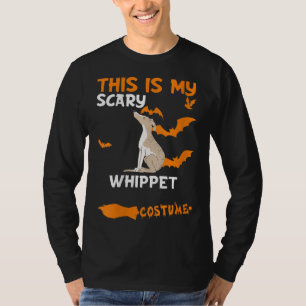 Womens Whippet Costume Halloween Lazy Scary Dog T-Shirt