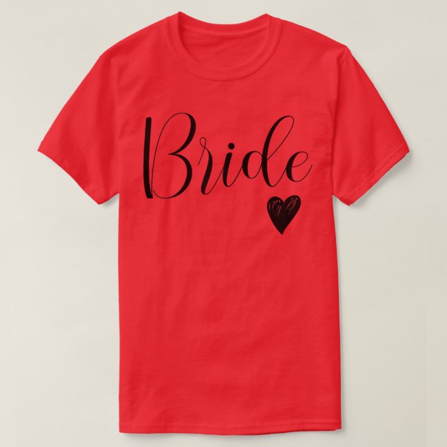 Womens White Bride Fiance Wedding Bridal Bachelore T-Shirt (Design Front)