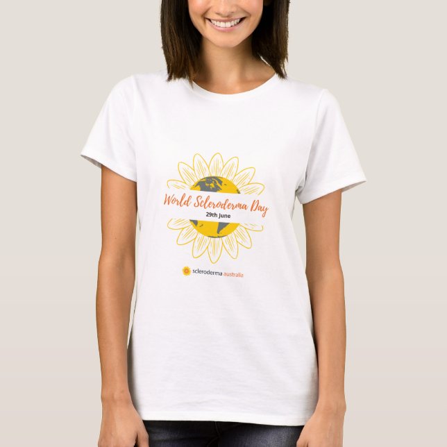Women's White T-Shirt - World Scleroderma Day (Front)