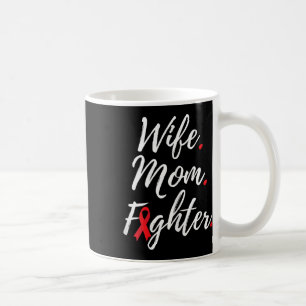 Womens Wife Mum Fighter Heart Disease Awareness 1 Coffee Mug