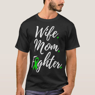 Womens Wife Mum Fighter Scoliosis Awareness  T-Shirt