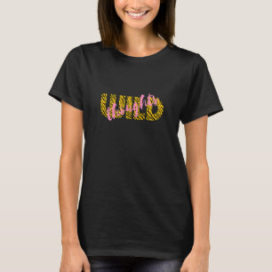 Womens Wild Thoughts Tiger Print Pink Funny T-Shirt