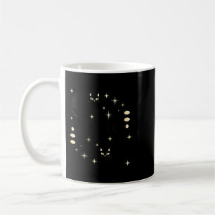 Womens Witchy Moon Phases Cat Celestial Black Cat Coffee Mug