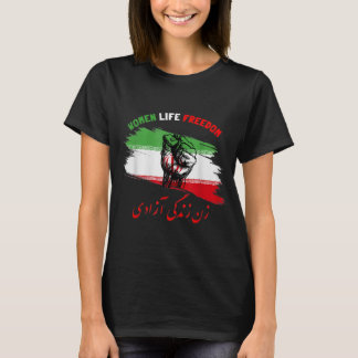 Womens Woman Life Freedom Zan Zendegi Azadi Iran  T-Shirt