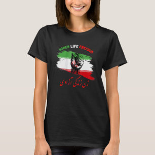 Womens Woman Life Freedom Zan Zendegi Azadi Iran T-Shirt