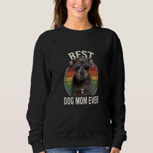 Womens Women Best Pitbull Dog Mum Ever Mother's Da Sweatshirt