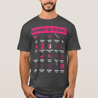 Womens Women In Science Design Biology Chemistry S T-Shirt