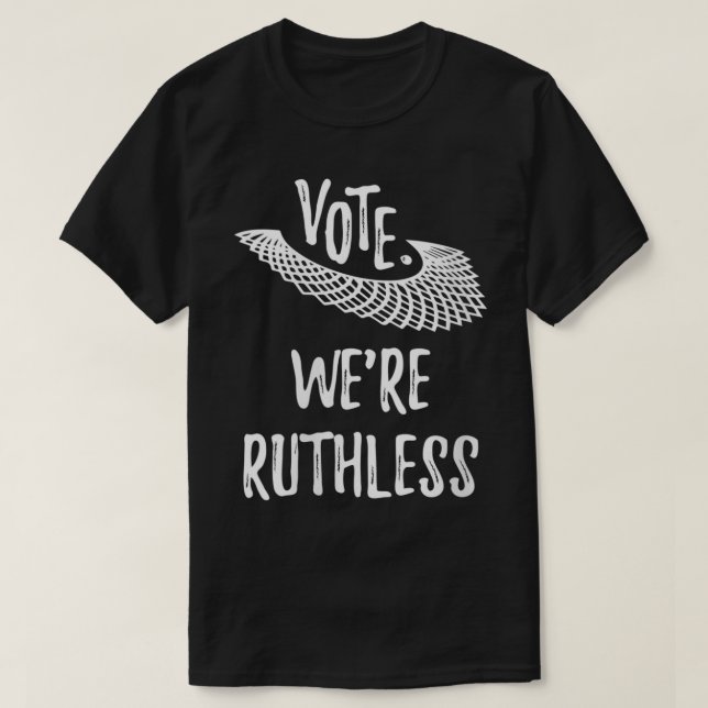 Womens Women Vote We're Ruthless VNeck1  T-Shirt (Design Front)
