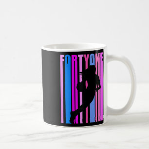 Womens Womens 41st Birthday Sketll Player Team Coa Coffee Mug