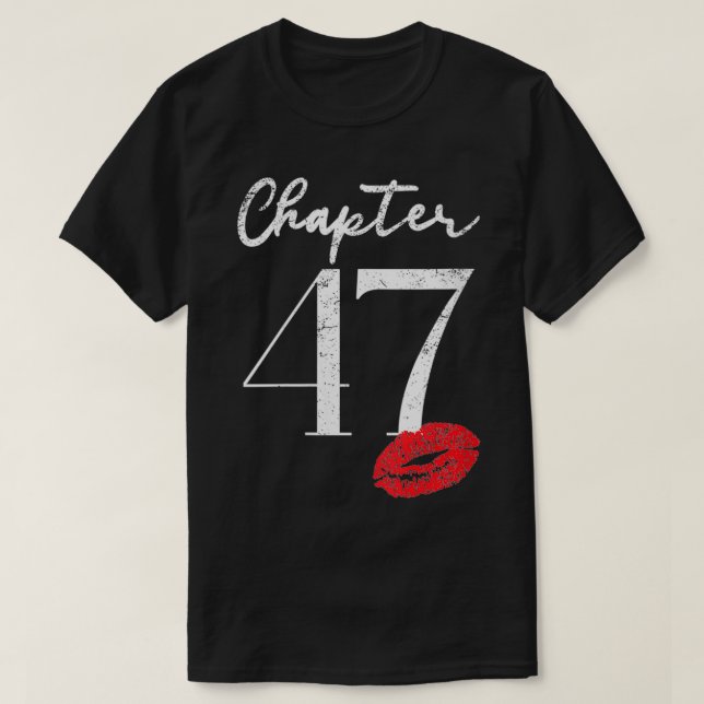 Womens Womens 47th Birthday  Anniversary Gift For  T-Shirt (Design Front)
