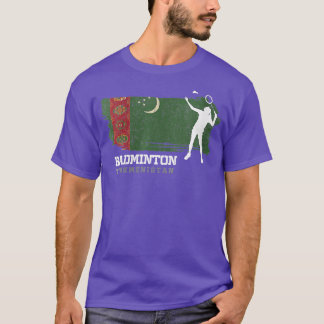 Womens Womens Badminton Turkmenistan Net Games Pla T-Shirt
