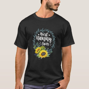 Womens Womens Best Nanny Ever Mother's Day T-Shirt
