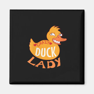 Womens Womens Duck Lady Gift Duckling And Ducky Magnet