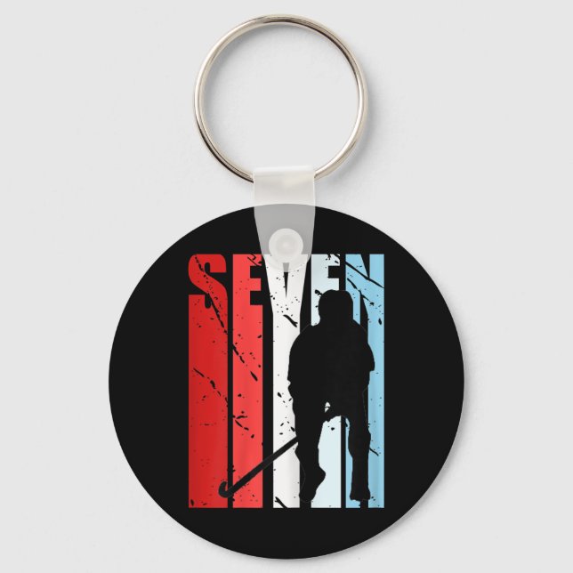 Womens Womens Field Hockey 35th Birthday Player Te Key Ring (Front)