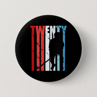 Womens Womens Field Hockey 48th Birthday Player Te 6 Cm Round Badge