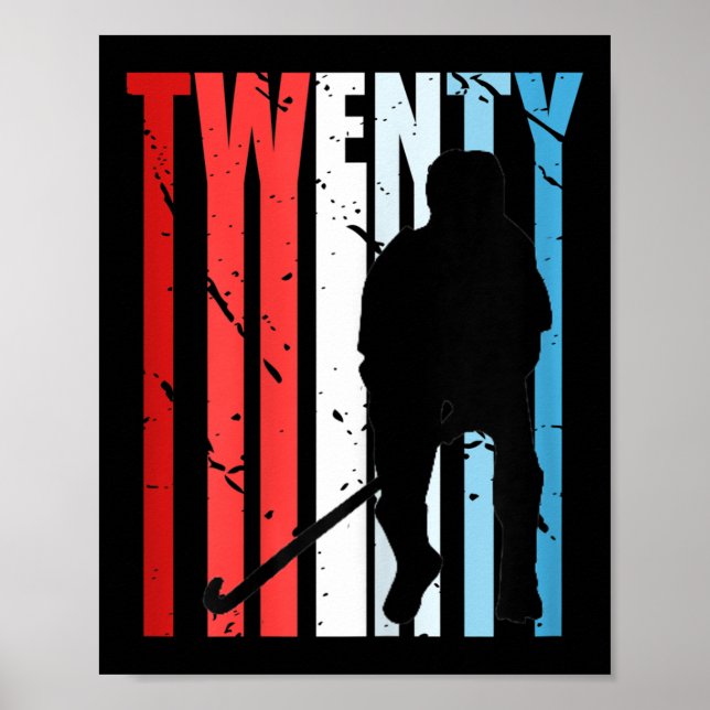 Womens Womens Field Hockey 48th Birthday Player Te Poster (Front)