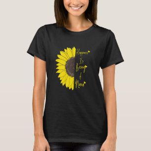 Womens Womens Happiness Is Being A Nana Sunflower  T-Shirt