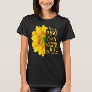 Womens Womens March Girls 1960 T-Shirt Sunflower