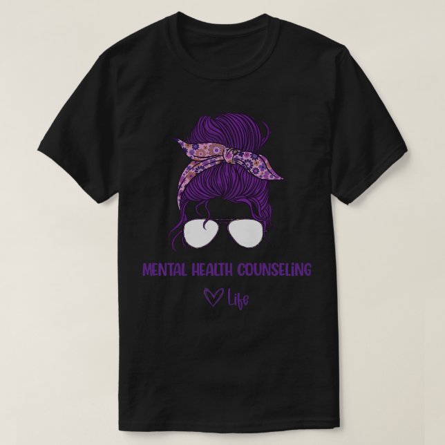 Womens Women's Mental Health Counseling Life, Ment T-Shirt (Design Front)