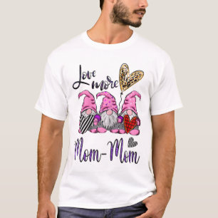Womens Womens Personalised Love More Gnomes With H T-Shirt