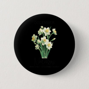 Womens Womens Positive Quote Flower Birthday 6 Cm Round Badge