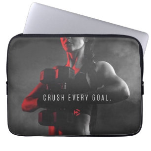Women's Workout Inspiration - Crush Every Goal Laptop Sleeve