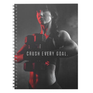 Women's Workout Inspiration - Crush Every Goal Notebook