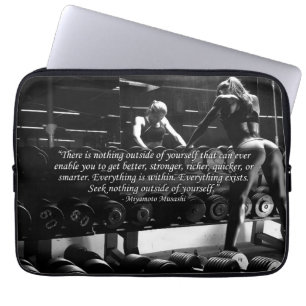 Women's Workout Motivational Laptop Sleeve