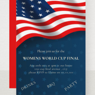 Womens world cup final party invitation