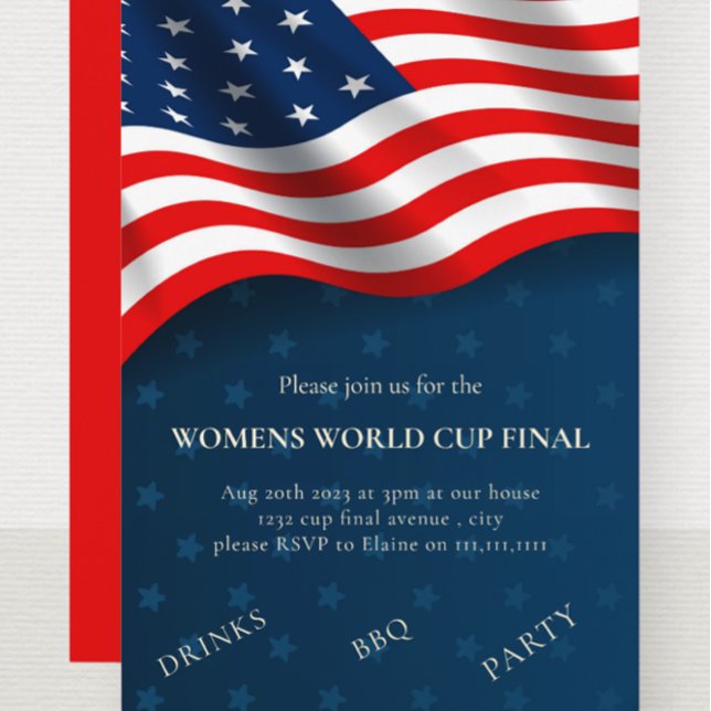 Womens world cup final party invitation  (Creator Uploaded)