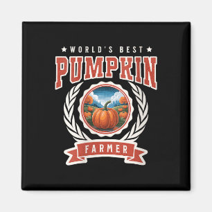 Womens Worlds Best Pumpkin Farmer Autumn Pumpkin P Magnet