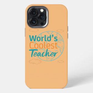 Womens World's Coolest Cute Teacher Gift Back To iPhone 13 Pro Max Case