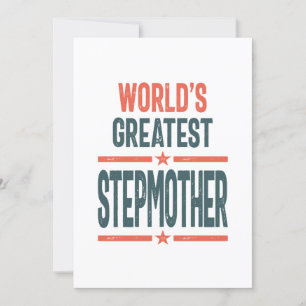 Womens World's Greatest Stepmother Mother's Day Invitation
