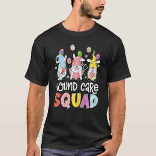 Womens Wound Care Squad Bunny Gnome Eggs Hunting N T-Shirt