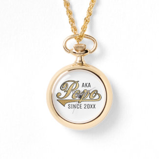 Women's Wraparound Gold Watch PoPo/Grandmother