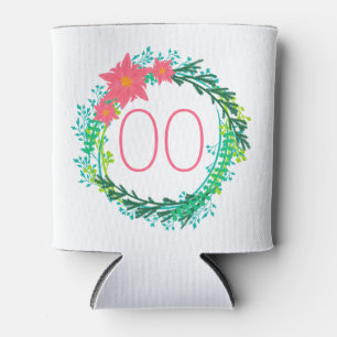 Women's Wreath 18th 21st 30th 40th 50th Birthday Can Cooler