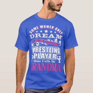 Womens WRESTLING  Grandma Funny cotton t s  T-Shirt