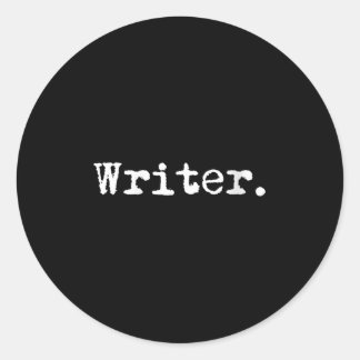 Womens Writer Funny Writing Book Au Novelist Gift  Classic Round Sticker