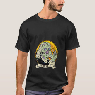 Womens XRP Moon Zombie Dollar Ben Franklin Hodl XR T-Shirt