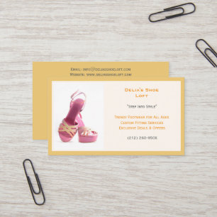  Women's Yellow  Fashion Shoes Pink High Heels  Business Card