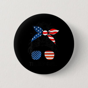 Womens Yes I'm A Trump Girl Get Over It - Trump 20 6 Cm Round Badge