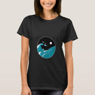 Womens Yin And Yang Water Ocean Sea Life Balance N T-Shirt