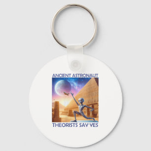 Womens Yoga Ancient Astronaut Theorists Say Yes Al Key Ring
