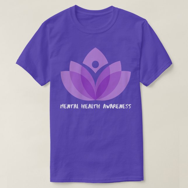 Womens Yoga Mental Health Awareness 7013 3093  T-Shirt (Design Front)
