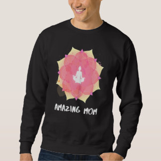 Womens Yoga Mum Mothers Day Mandala 3 Sweatshirt