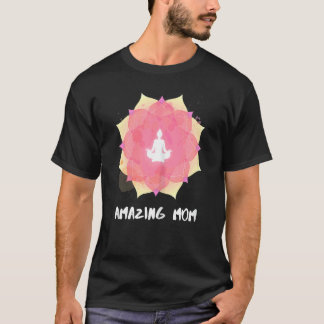 Womens Yoga Mum Mothers Day Mandala 3 T-Shirt
