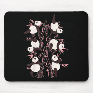 Womens Yoga Panda Bears Yoga Exercises Pandas Gift Mouse Pad